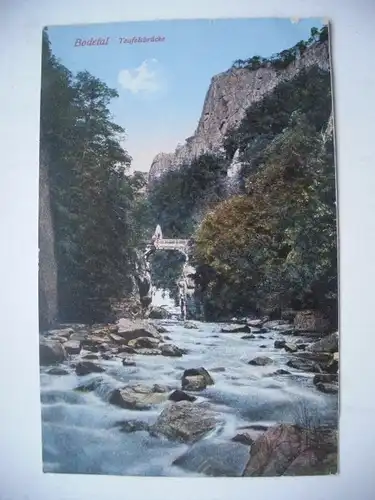 Alte AK Bodetal Harz Teufelsbrücke [aC361]