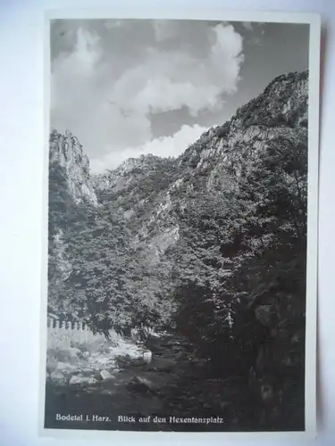 Alte AK Bodetal Harz Hexentanzplatz [aC380]