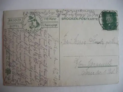 Alte AK Brocken 1915 [aC5]