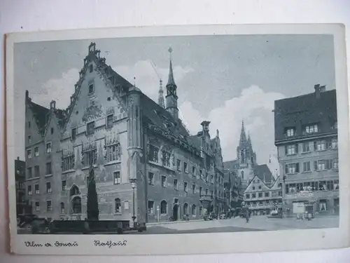 Alte AK Ulm Rathaus 1943 [W398]