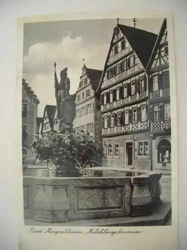 Alte AK Bad Mergentheim Milchlingsbrunnen [W54]