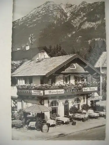 Alte AK Garmisch Partenkirchen Hofbräustüberl [W57]