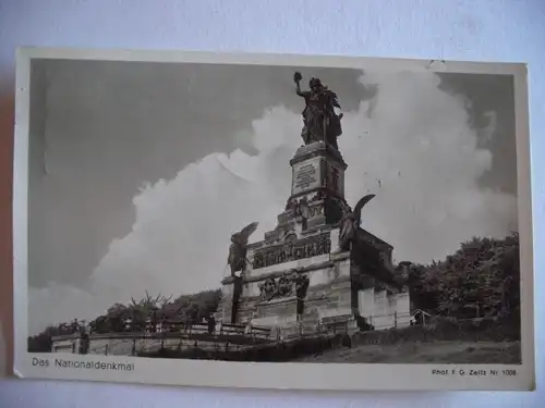 Alte AK Rüdesheim Das Nationaldenkmal [W119]