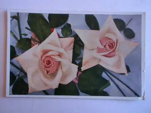 Alte AK Grußkarte Rose Rosen 1946 [aH44]