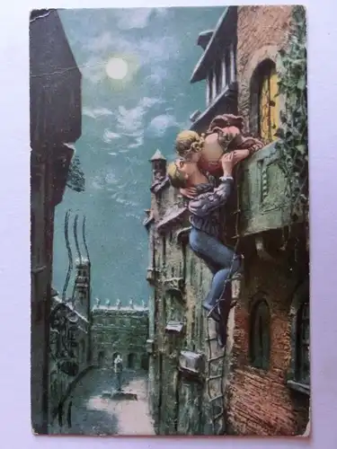 Alte AK Gemäldekarte Giulietta e Romeo Julia und Romeo [aH899]