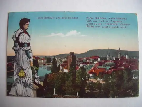 Alte AK Heilbronn und sein Kätchen 1916 [E934]