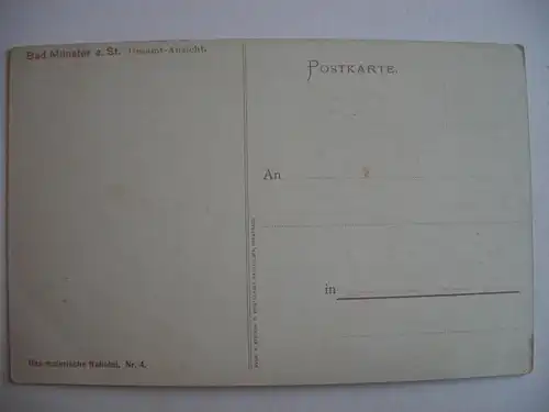 Alte AK Bad Münster Das malerische Nahetal um 1920 [E338]