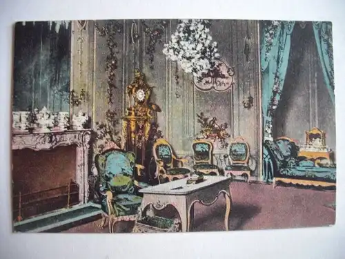 Alte AK Potsdam Schloß Voltaire Zimmer [E373]