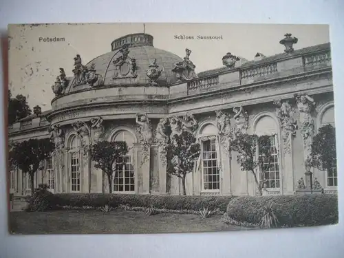 Alte AK Potsdam Schloß Sanssouci 1913 [E378]