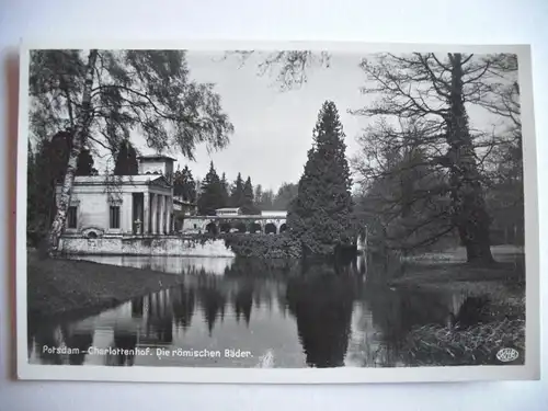 Alte AK Potsdam Charlottenhof Römische Bäder [E384]