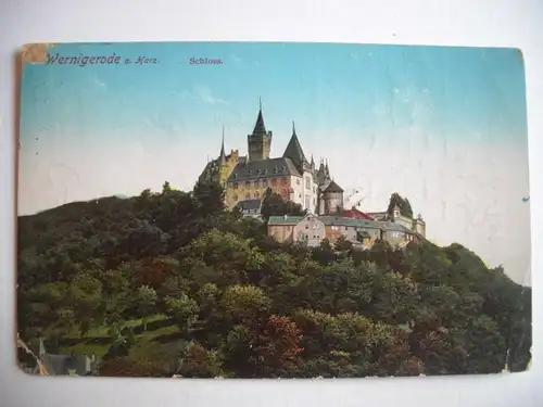 Alte AK Wernigerode Harz Schloß um 1920 [E430]