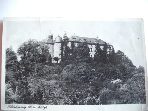 Alte AK Blankenburg Harz Schloß [E453]