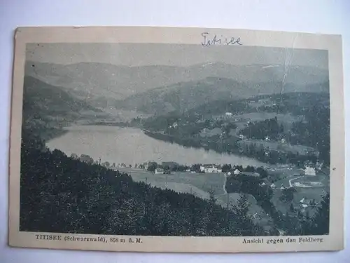 Alte AK Titisee Schwarzwald 1922 [E875]