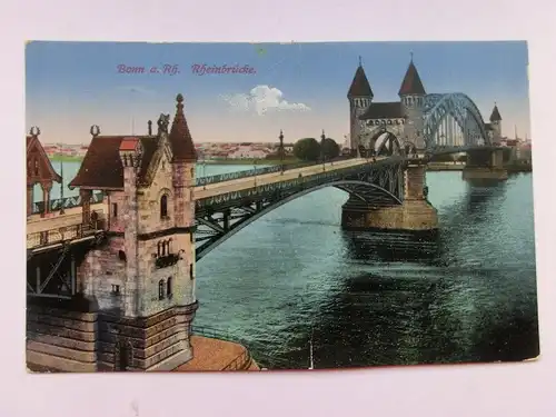 Alte AK Bonn Rheinbrücke [aP267]