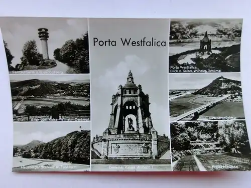 Alte AK Porta Westfalica Mehrbildkarte [aP275]