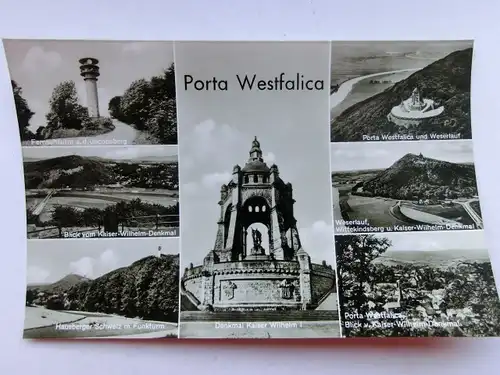 Alte AK Porta Westfalica Mehrbildkarte [aP278]