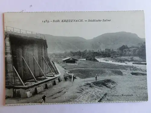 Alte AK Bad Kreuznach Städtische Saline um 1925 [aJ25]