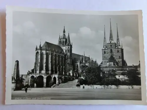 Alte AK Erfurt Dom Severikirche [aJ37]