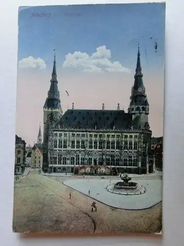 Alte AK Aachen Rathaus 1918 [aJ122]