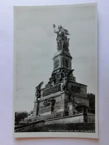 Alte AK Rüdesheim Nationaldenkmal Niederwald [aJ158]