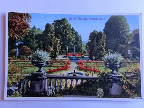 Alte AK Insel Mainau Rosengarten [aJ167]