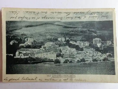 Alte AK Bad Langenschwalbach um 1920 [aJ244]