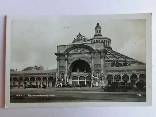 Alte AK Wien Rotunde Messepalast 1932 [aK389]