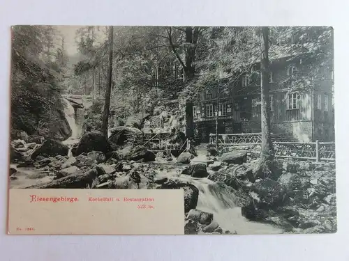 Alte AK Riesengebirge Kochelfall Schreiberhau 1906 [aK13]