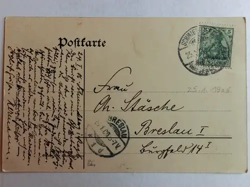 Alte AK Riesengebirge Kochelfall Schreiberhau 1906 [aK13]