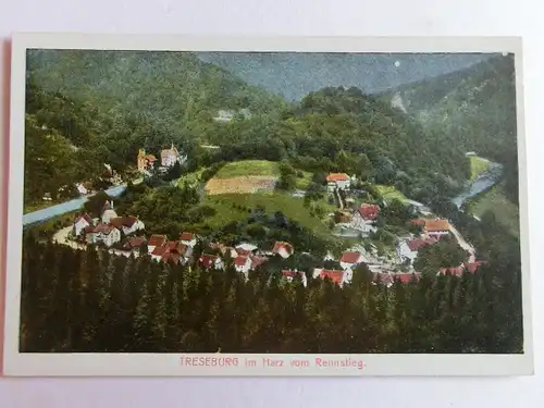 Alte AK Treseburg Harz vom Rennstieg um 1925 [aK28]