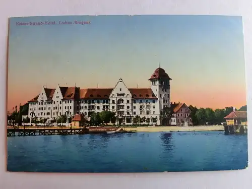 Alte AK Bregenz Lochau Kaiser Strand-Hotel um 1925 [aK40]