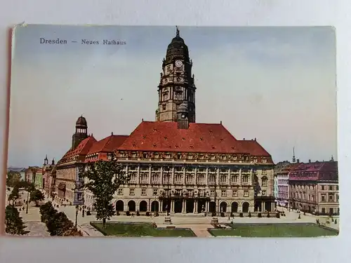 Alte AK Dresden Neues Rathaus  [aK42]