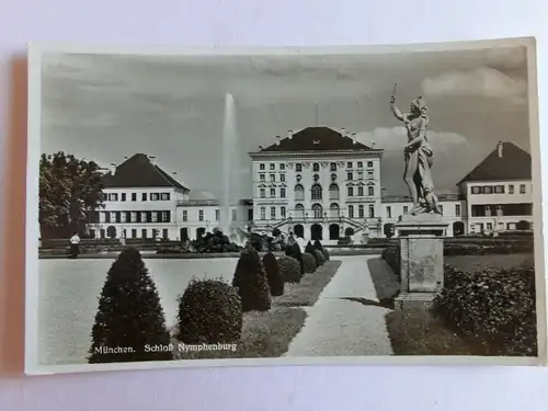 Alte AK München Schloß Nymphenburg 1937 [aK78]