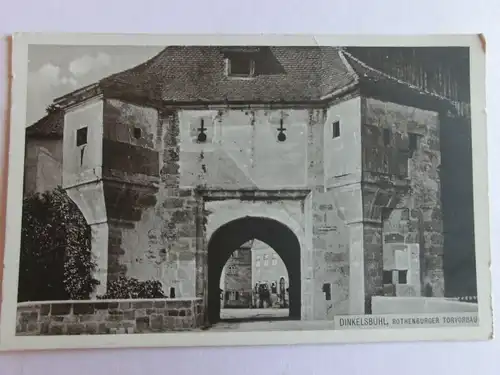 Alte AK Dinkelsbühl Rothenburger Torvorbau [aK80]