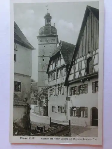 Alte AK Dinkelsbühl Museum des Hist. Vereins [aK82]