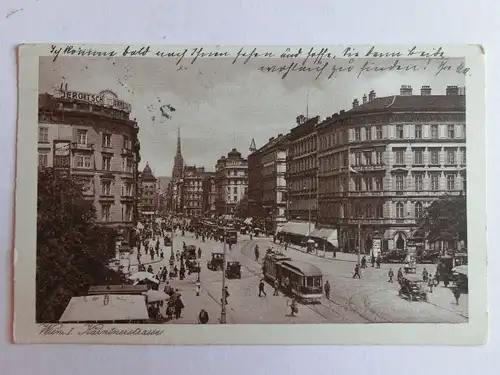 Alte AK Wien Kärntnerstraße 1929 [aK105]