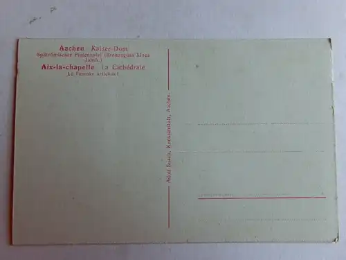 Alte AK Aachen Kaiser Dom spätröm. Pinienapfel um 1920 [aK108]