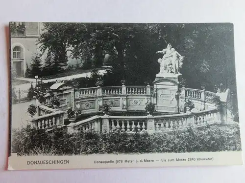 Alte AK Donaueschingen Donauquelle um 1920 [aK132]