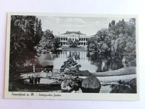 Alte AK Frankfurt Zoologischer Garten Zoo 1936 [aK163]