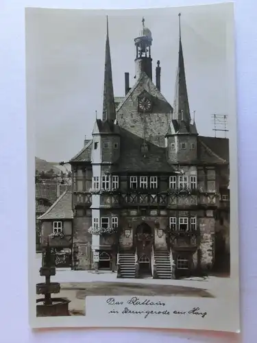 Alte AK Wernigerode Das Rathaus (m. Knick) [aK174]