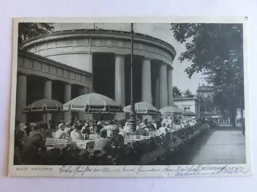 Alte AK Bad Aachen Elisenbrunnen 1933 [aK182]