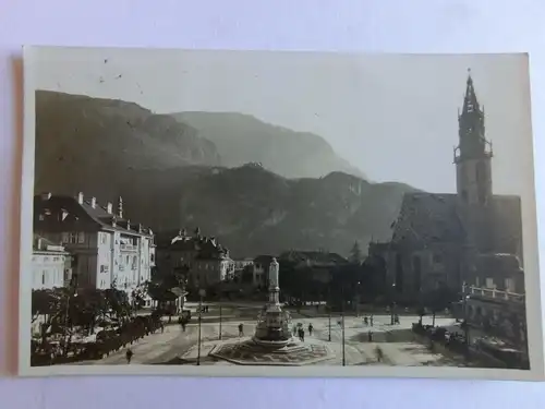 Alte AK Bozen Waltherplatz 1925 [aK193]