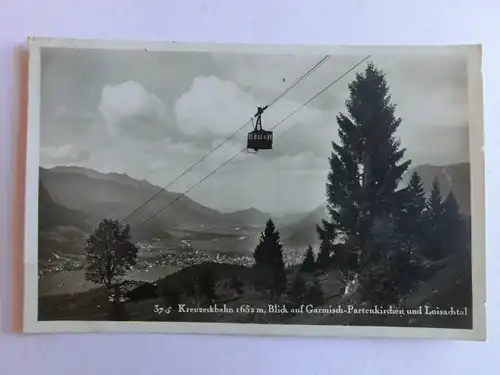 Alte AK Garmisch Partenkirchen Kreuzeckbahn Bergbahn [aK199]