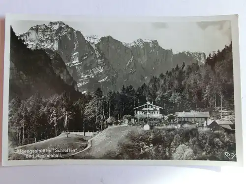 Alte AK Alpengaststätte Schroffen Bad Reichenhall [aM912]