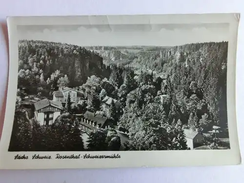 Alte AK Rosenthal Schweizermühle Sächsische Schweiz [aM896]