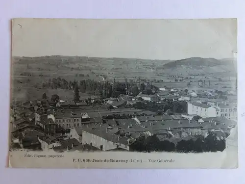 Alte AK St. Jean de Bournay Isere Vue generale [aM80]