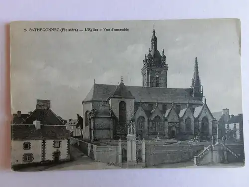 Alte AK St. Thegonnec Finistere L’Eglise Vue d’ensemble [aM93]