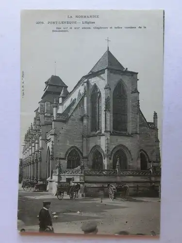 Alte AK Pont L’Eveque L’Eglise Normandie [aM99]