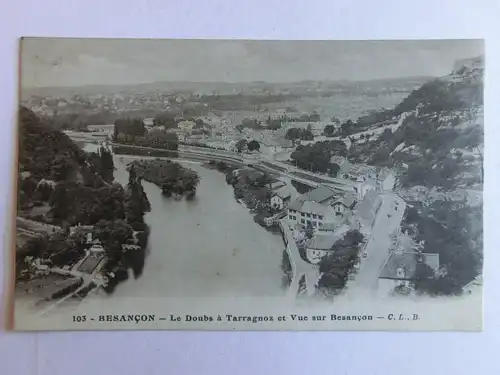 Alte AK Besancon Le Douba a Tarragnoz et Vue sur Besancon [aM155]