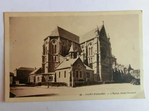Alte AK Saint Nazaire L’Eglise Saint Nazaire [aM203]